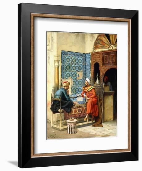 The Chess Game, 1896-Ludwig Deutsch-Framed Giclee Print