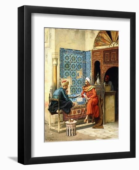 The Chess Game, 1896-Ludwig Deutsch-Framed Giclee Print