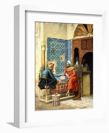 The Chess Game, 1896-Ludwig Deutsch-Framed Giclee Print