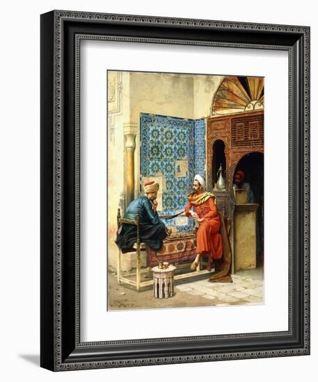 The Chess Game, 1896-Ludwig Deutsch-Framed Giclee Print