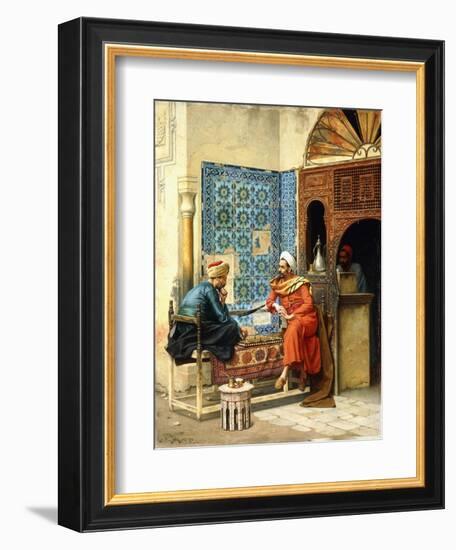 The Chess Game, 1896-Ludwig Deutsch-Framed Giclee Print