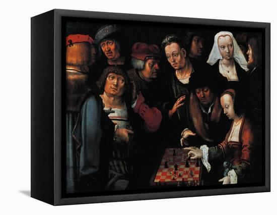 The Chess Players, 1510-Lucas van Leyden-Framed Premier Image Canvas