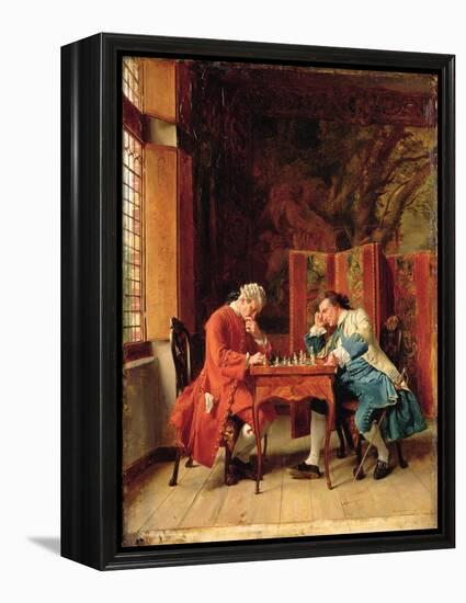 The Chess Players, 1856-Jean-Louis Ernest Meissonier-Framed Premier Image Canvas