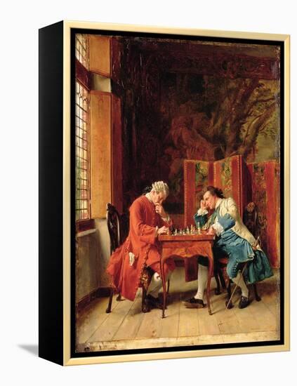 The Chess Players, 1856-Jean-Louis Ernest Meissonier-Framed Premier Image Canvas