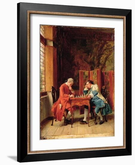 The Chess Players, 1856-Jean-Louis Ernest Meissonier-Framed Giclee Print