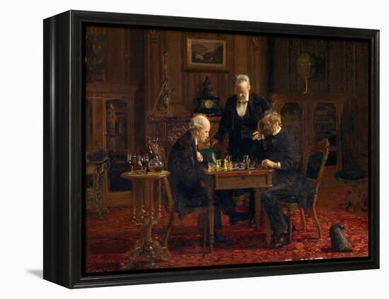 The Chess Players, 1876-Thomas Cowperthwait Eakins-Framed Premier Image Canvas