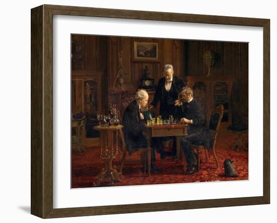 The Chess Players, 1876-Thomas Cowperthwait Eakins-Framed Premium Giclee Print