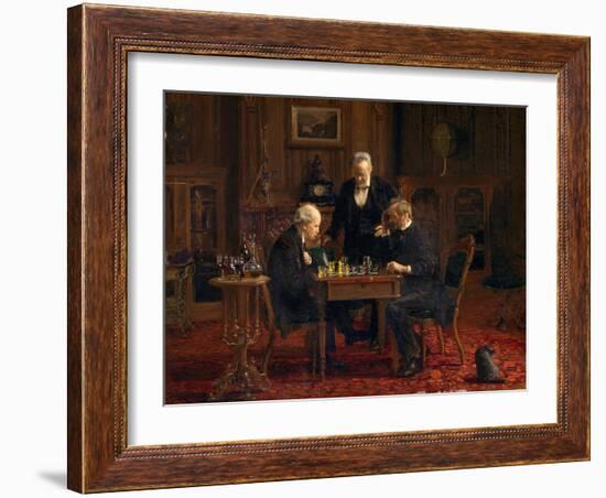 The Chess Players, 1876-Thomas Cowperthwait Eakins-Framed Premium Giclee Print