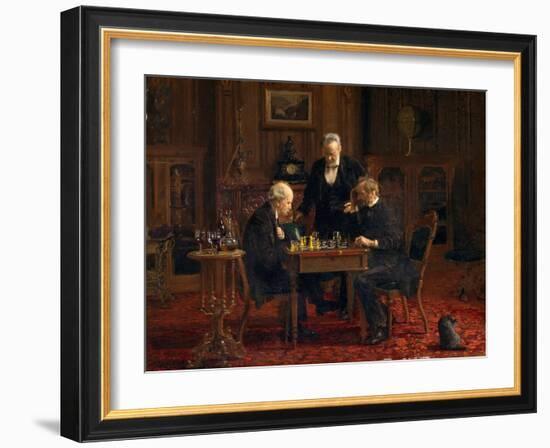 The Chess Players, 1876-Thomas Cowperthwait Eakins-Framed Premium Giclee Print