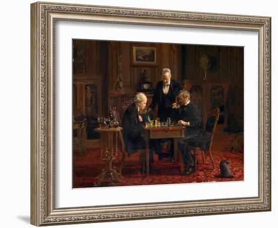 The Chess Players, 1876-Thomas Cowperthwait Eakins-Framed Giclee Print