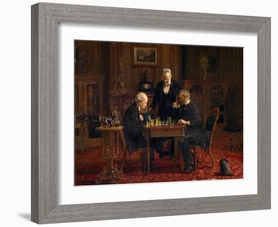 The Chess Players, 1876-Thomas Cowperthwait Eakins-Framed Giclee Print