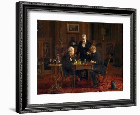 The Chess Players, 1876-Thomas Cowperthwait Eakins-Framed Giclee Print