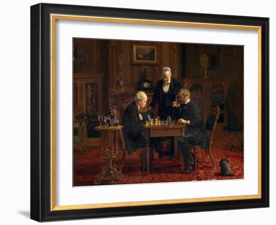 The Chess Players, 1876-Thomas Cowperthwait Eakins-Framed Giclee Print