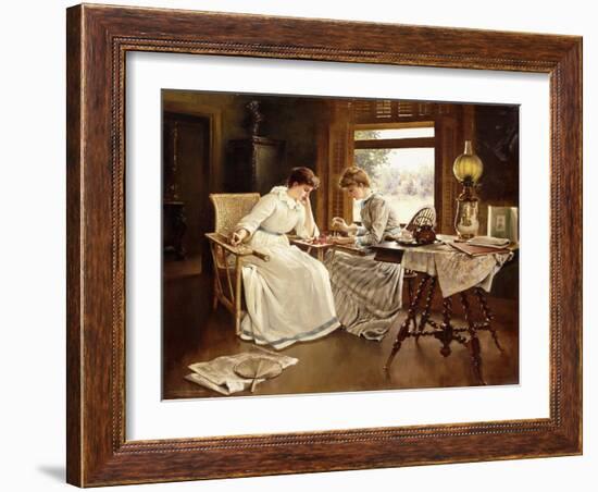 The Chess Players, 1891-Frederick Judd Waugh-Framed Giclee Print