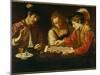 The Chess Players-Caravaggio-Mounted Giclee Print