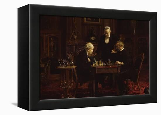 The Chess Players-Thomas Cowperthwait Eakins-Framed Stretched Canvas