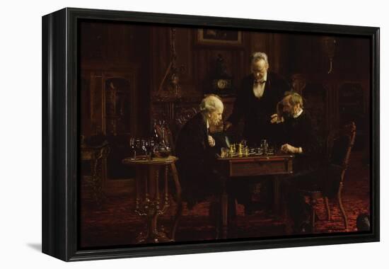 The Chess Players-Thomas Cowperthwait Eakins-Framed Stretched Canvas