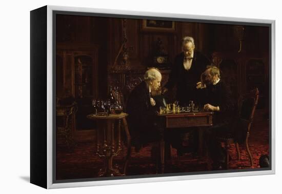 The Chess Players-Thomas Cowperthwait Eakins-Framed Stretched Canvas