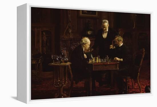 The Chess Players-Thomas Cowperthwait Eakins-Framed Stretched Canvas