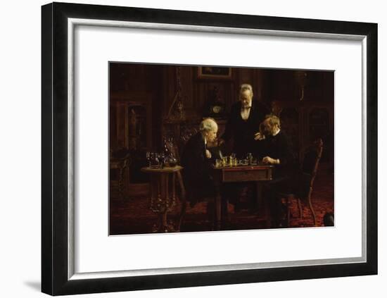 The Chess Players-Thomas Cowperthwait Eakins-Framed Art Print