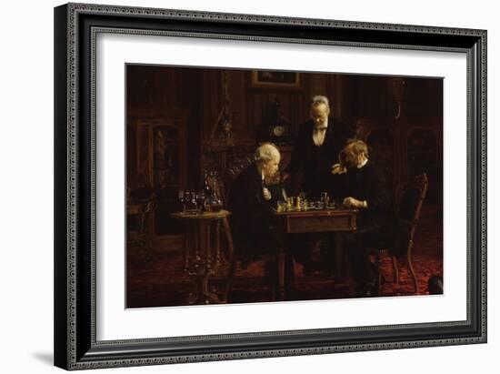 The Chess Players-Thomas Cowperthwait Eakins-Framed Art Print