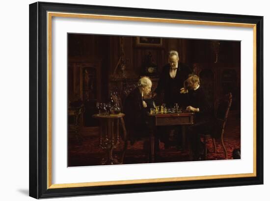 The Chess Players-Thomas Cowperthwait Eakins-Framed Art Print