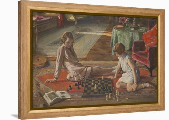 The Chess Players-Sir John Lavery-Framed Premier Image Canvas