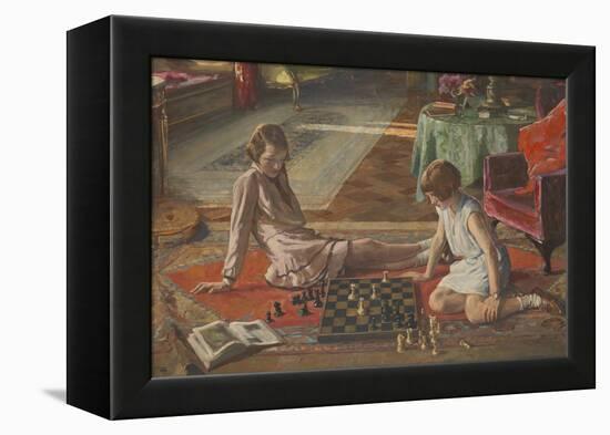 The Chess Players-Sir John Lavery-Framed Premier Image Canvas