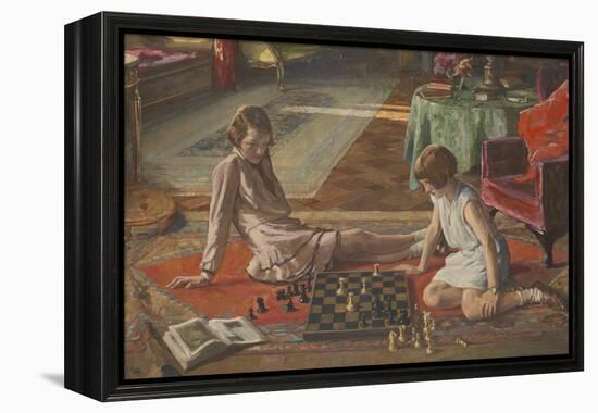 The Chess Players-Sir John Lavery-Framed Premier Image Canvas