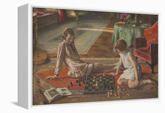 The Chess Players-Sir John Lavery-Framed Premier Image Canvas