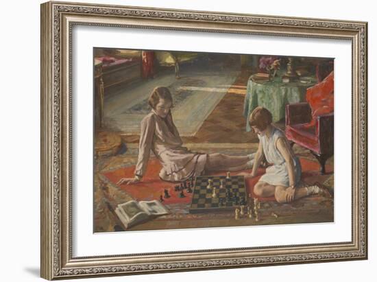 The Chess Players-Sir John Lavery-Framed Giclee Print