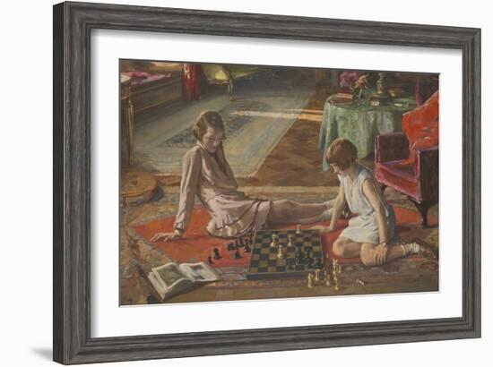 The Chess Players-Sir John Lavery-Framed Giclee Print