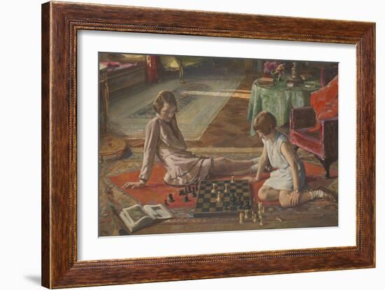 The Chess Players-Sir John Lavery-Framed Giclee Print