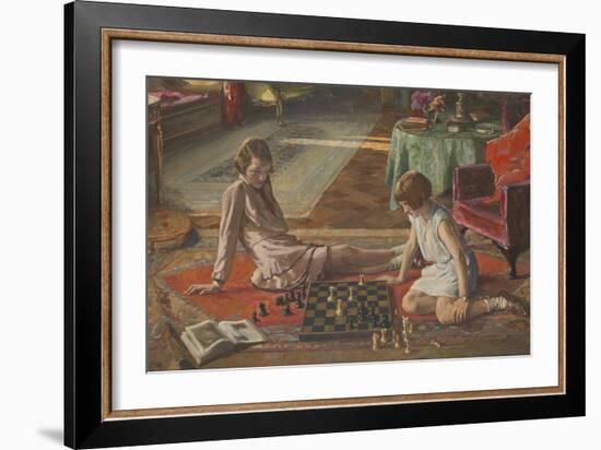 The Chess Players-Sir John Lavery-Framed Giclee Print