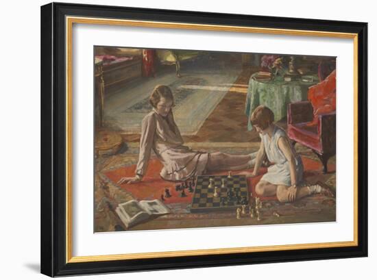 The Chess Players-Sir John Lavery-Framed Giclee Print