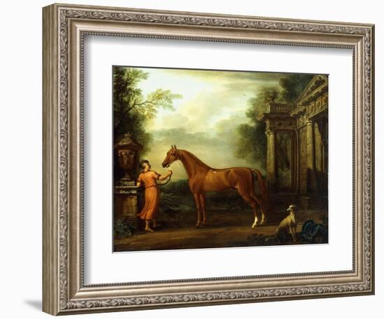 The Chestnut Arabian of Hampton Court, C.1726-John Wootton-Framed Giclee Print