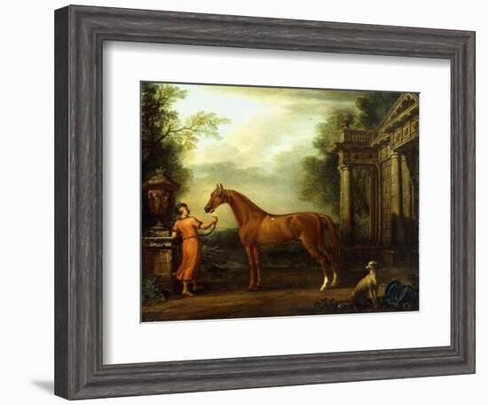 The Chestnut Arabian of Hampton Court, C.1726-John Wootton-Framed Giclee Print