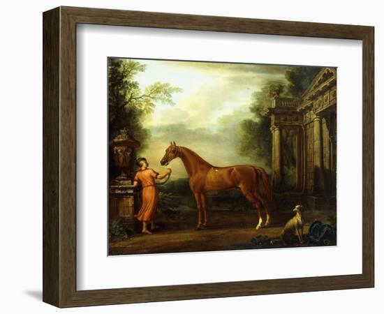 The Chestnut Arabian of Hampton Court, C.1726-John Wootton-Framed Giclee Print