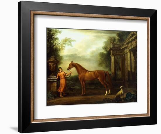 The Chestnut Arabian of Hampton Court, C.1726-John Wootton-Framed Giclee Print