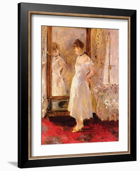 The Cheval Glass-Berthe Morisot-Framed Art Print