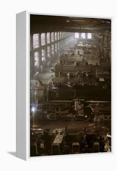 The Chicago and Northwestern Railroad Locomotive Shop, Chicago, Illinois-Stocktrek Images-Framed Premier Image Canvas