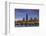 The Chicago Skyline over Lake Michigan at Dusk-Jon Hicks-Framed Photographic Print