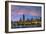 The Chicago Skyline over Lake Michigan at Dusk-Jon Hicks-Framed Photographic Print