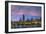 The Chicago Skyline over Lake Michigan at Dusk-Jon Hicks-Framed Photographic Print