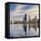 The Chicago Skyline over Lake Michigan-Jon Hicks-Framed Premier Image Canvas