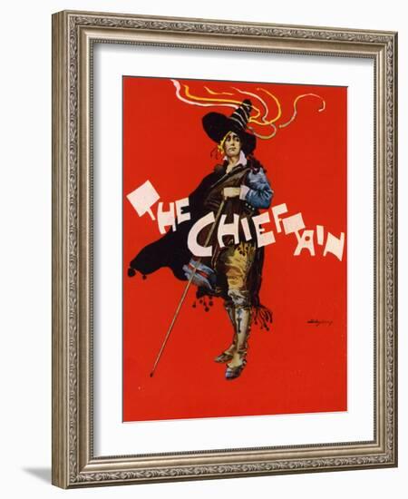 The Chieftain; Poster Design for the Savoy Theatre, London (Colour Litho)-Dudley Hardy-Framed Giclee Print