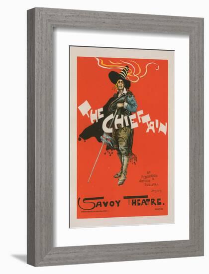 The Chieftain - Savoy Theatre-Dudley Hardy-Framed Art Print