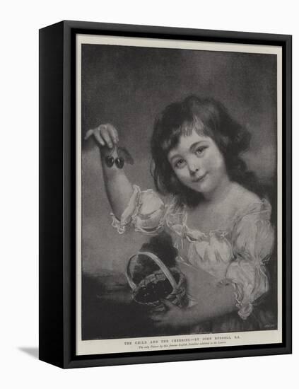 The Child and the Cherries-null-Framed Premier Image Canvas