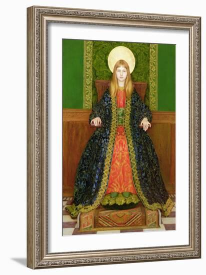 The Child Enthroned, circa 1894-Thomas Cooper Gotch-Framed Giclee Print