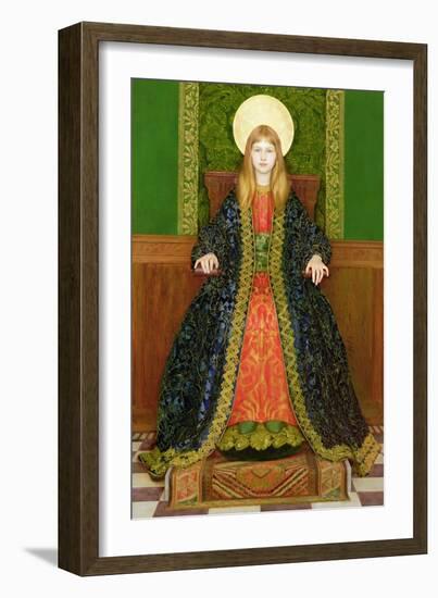 The Child Enthroned, circa 1894-Thomas Cooper Gotch-Framed Giclee Print